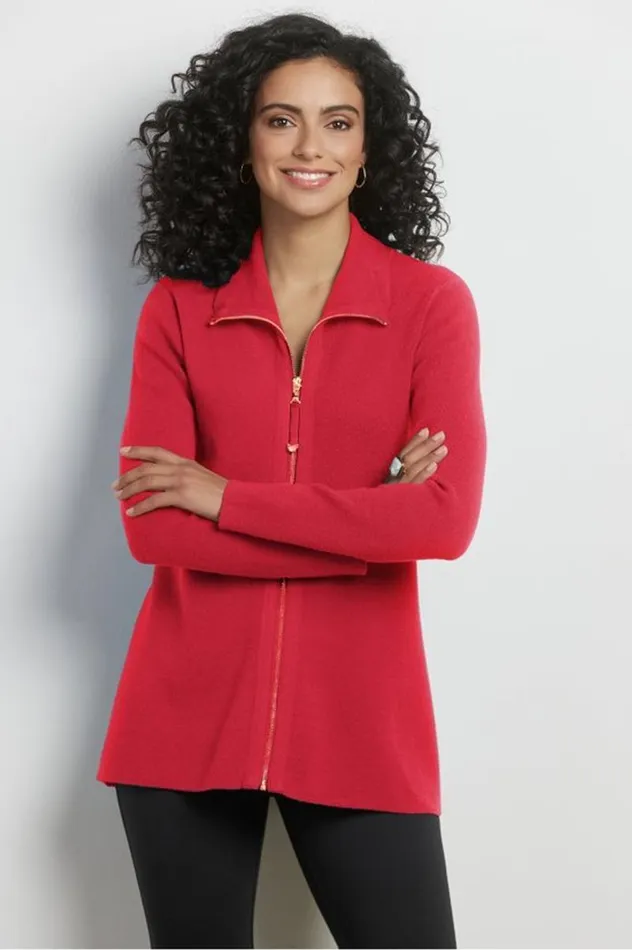 Women Meria Zip Cardi Brunnera Blue Soft Surroundings Tops Women Meria Zip Cardi Brunnera Blue Soft Surroundings Tops