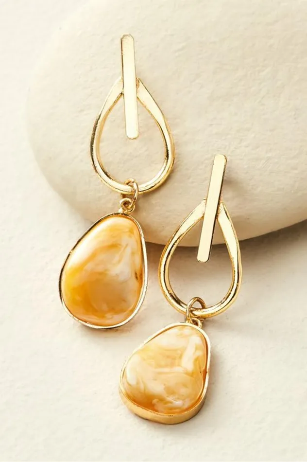 Women Ora Drop Earrings Goldenrod Soft Surroundings Jewelry
