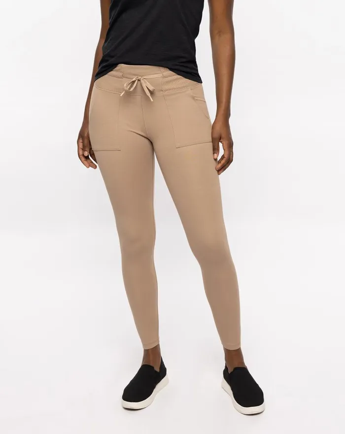 Women Pants TravisMathew BEYOND THE COAST PONTE PANT Natural