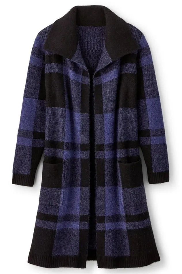 Women Posh Plaid Cardigan Posh Plaid Soft Surroundings Sweaters and Cardigans Women Posh Plaid Cardigan Posh Plaid Soft Surroundings Sweaters and Cardigans