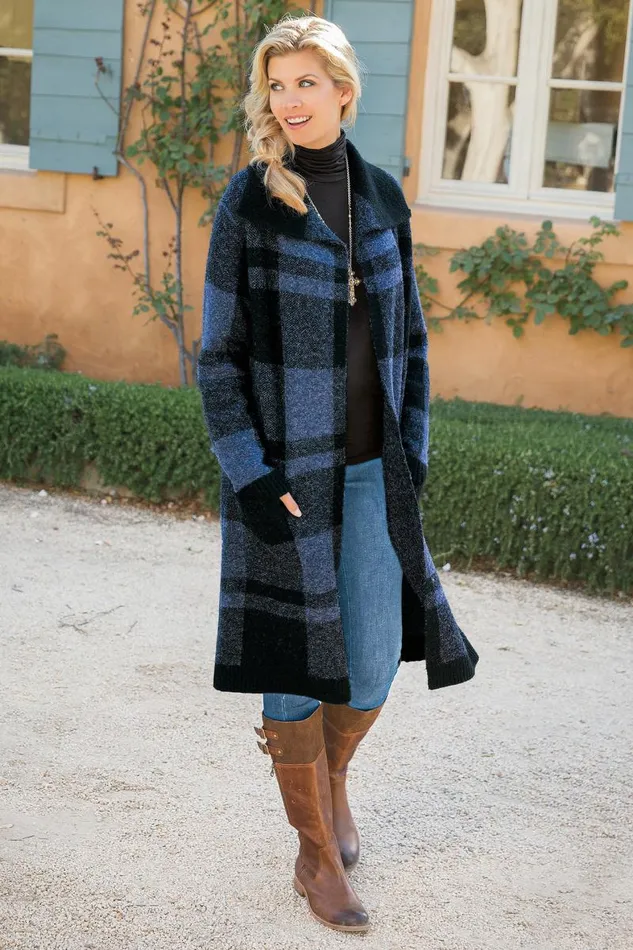Women Posh Plaid Cardigan Posh Plaid Soft Surroundings Sweaters and Cardigans Women Posh Plaid Cardigan Posh Plaid Soft Surroundings Sweaters and Cardigans