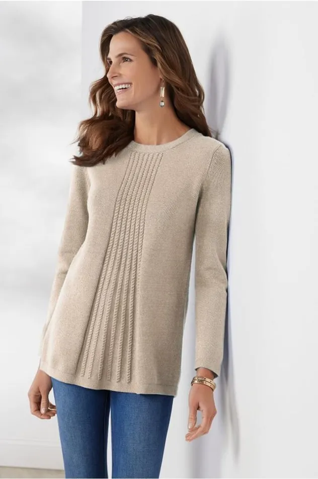 Women Priscilla Pullover Tunic Sweater Brick Red Soft Surroundings Tops Women Priscilla Pullover Tunic Sweater Brick Red Soft Surroundings Tops