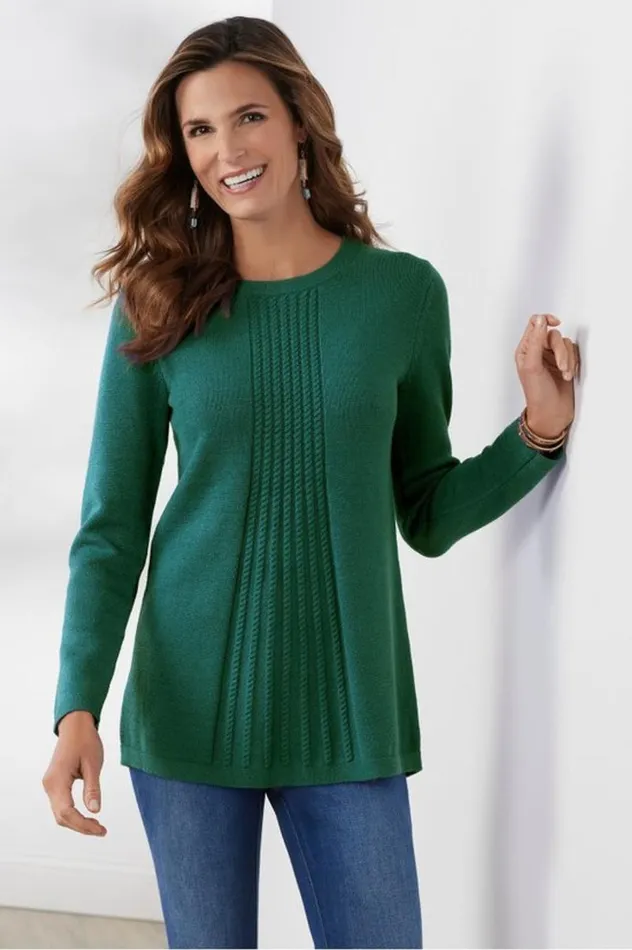 Women Priscilla Pullover Tunic Sweater Brick Red Soft Surroundings Tops Women Priscilla Pullover Tunic Sweater Brick Red Soft Surroundings Tops