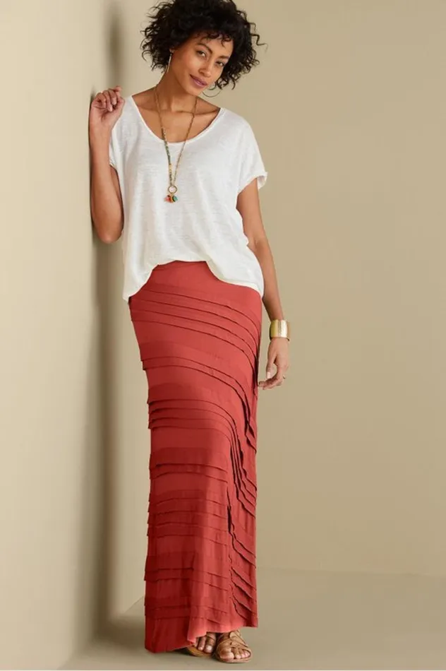 Women Rosemary Skirt Red Ochre Soft Surroundings Dresses Women Rosemary Skirt Red Ochre Soft Surroundings Dresses