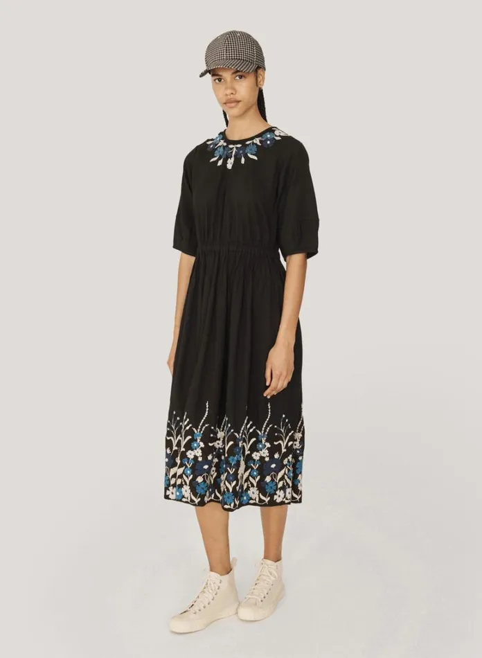 Womens Dresses YMC Garden Dress Black Multi