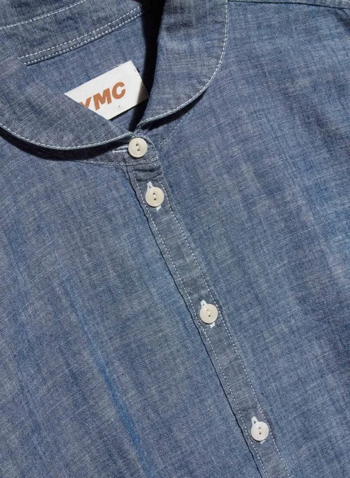 Womens Earth YMC Earth Marianne Chambray Shirt Light Indigo