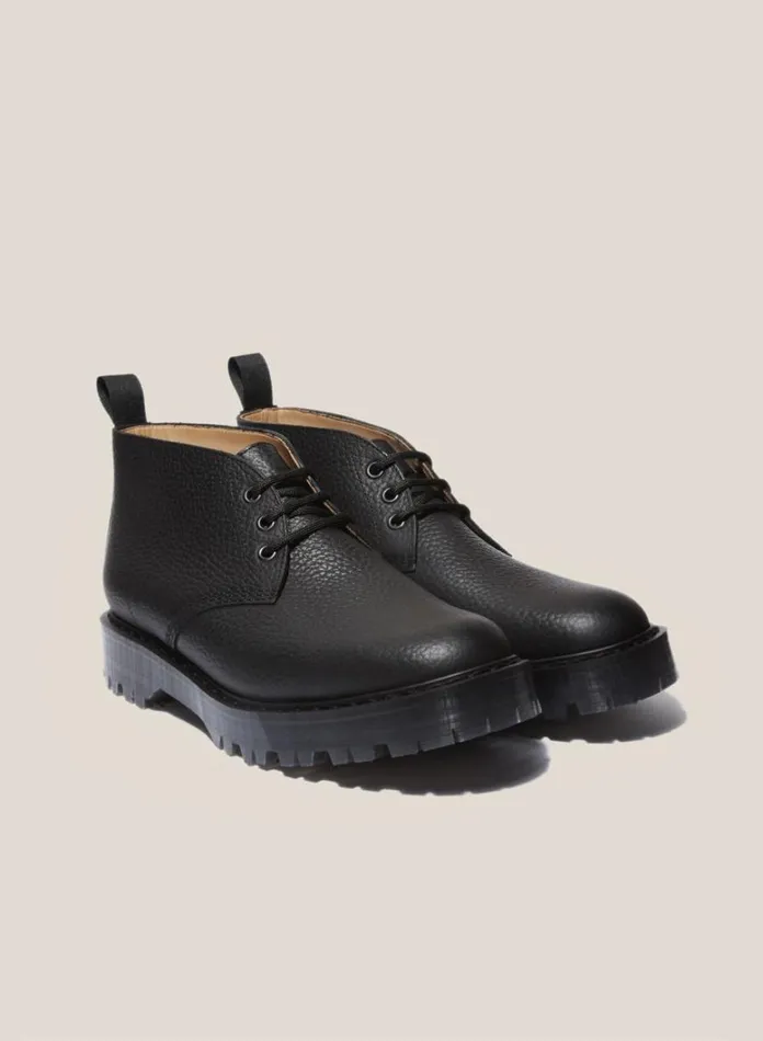 Womens Footwear YMC Solovair X Leather Chukka Boots Black