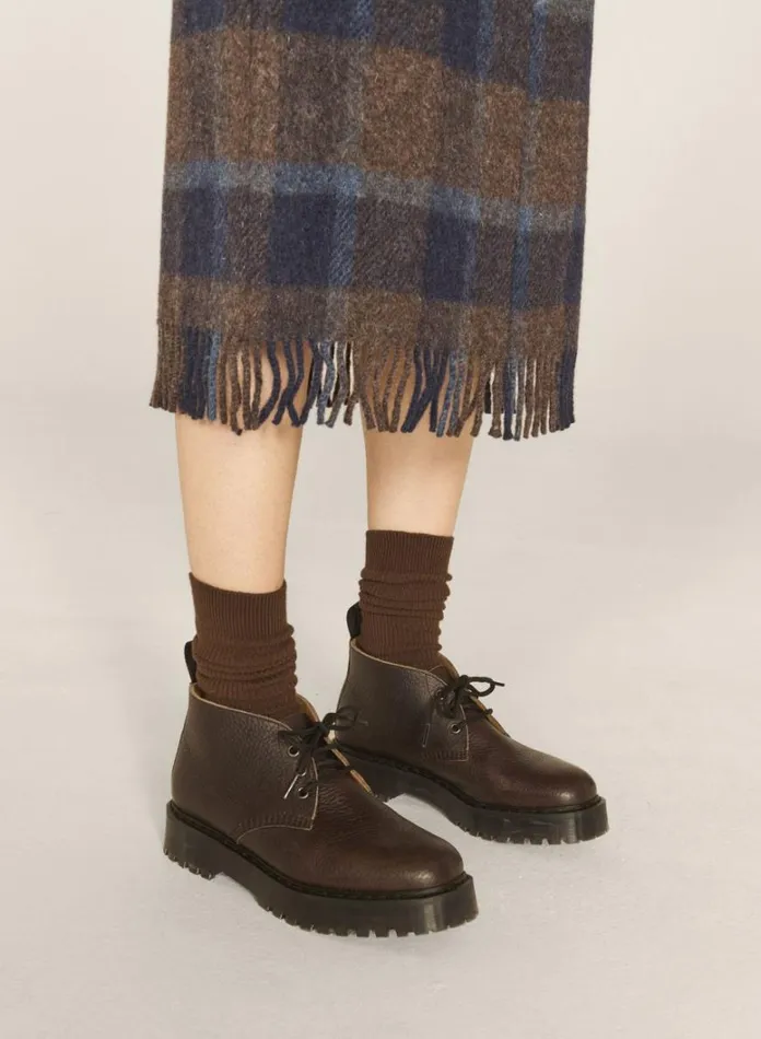 Womens Footwear YMC Solovair X Leather Chukka Boots Brown
