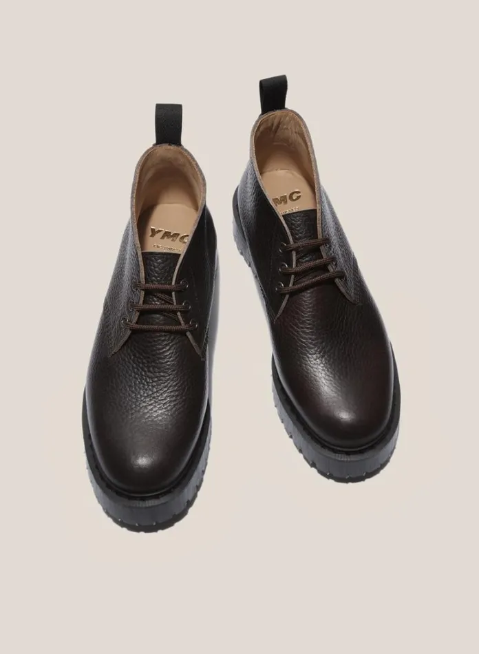 Womens Footwear YMC Solovair X Leather Chukka Boots Brown