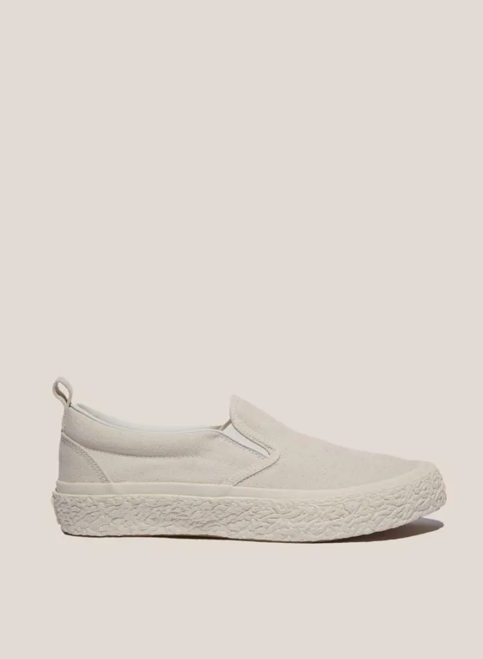 Womens Footwear YMC Vulcanised Slip On Sneakers Off White