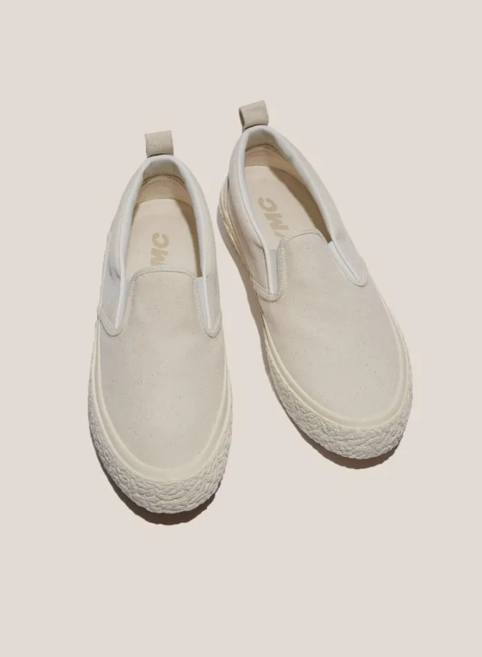 Womens Footwear YMC Vulcanised Slip On Sneakers Off White