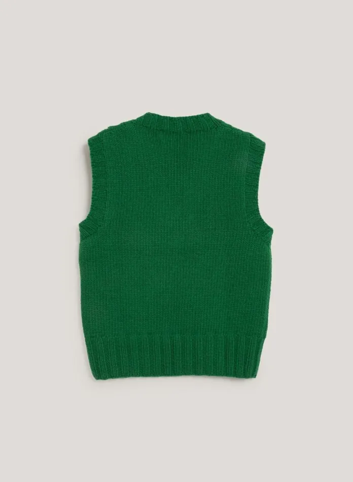 Womens Knitwear YMC Heidi Tank Green