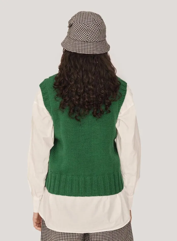 Womens Knitwear YMC Heidi Tank Green