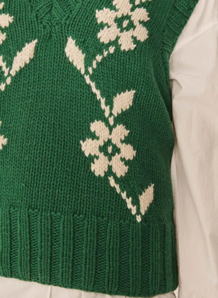 Womens Knitwear YMC Heidi Tank Green
