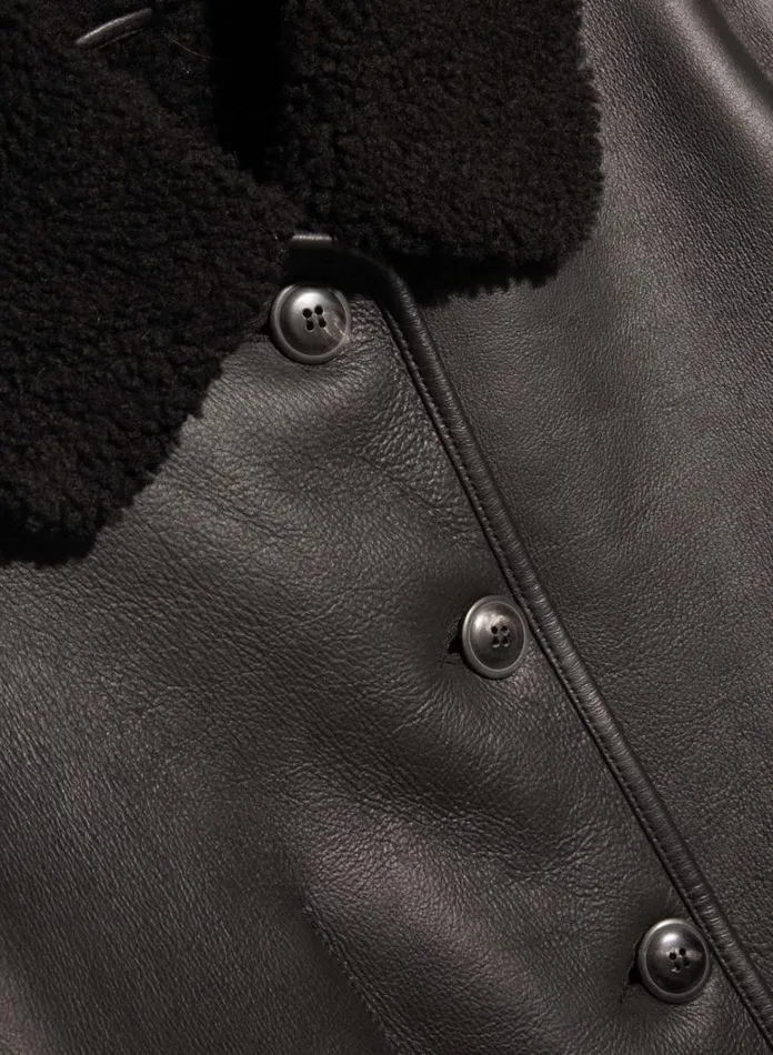 Womens Outerwear YMC Brainticket Mk2 Leather Jacket Black