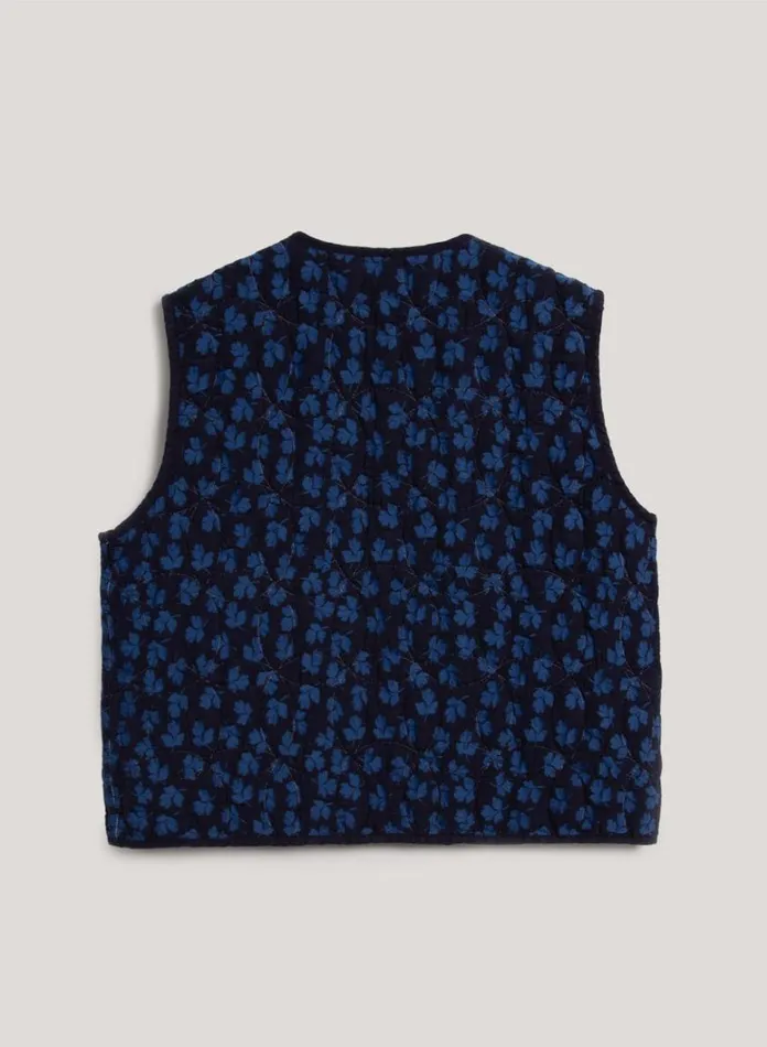 Womens Outerwear YMC Jackie Gilet Blue Multi