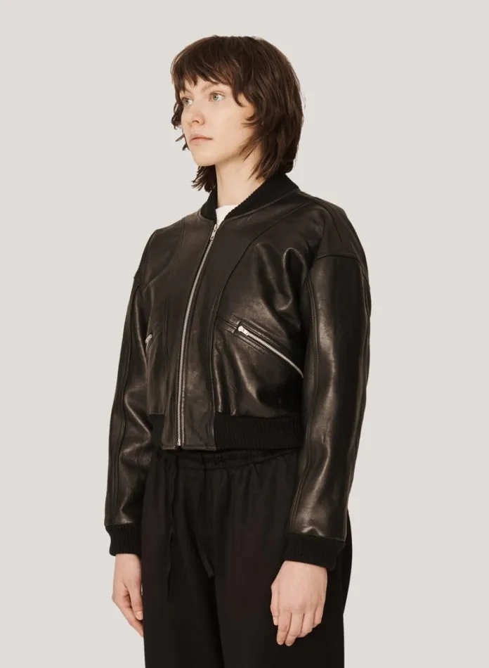 Womens Outerwear YMC Tenor Leather Jacket Black