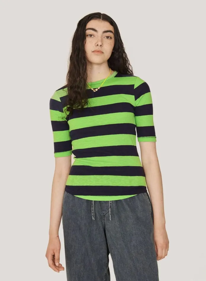 Womens TShirts YMC Charlotte Top Green Multi