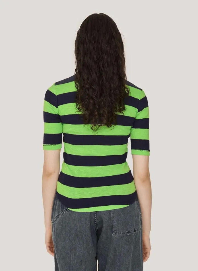 Womens TShirts YMC Charlotte Top Green Multi