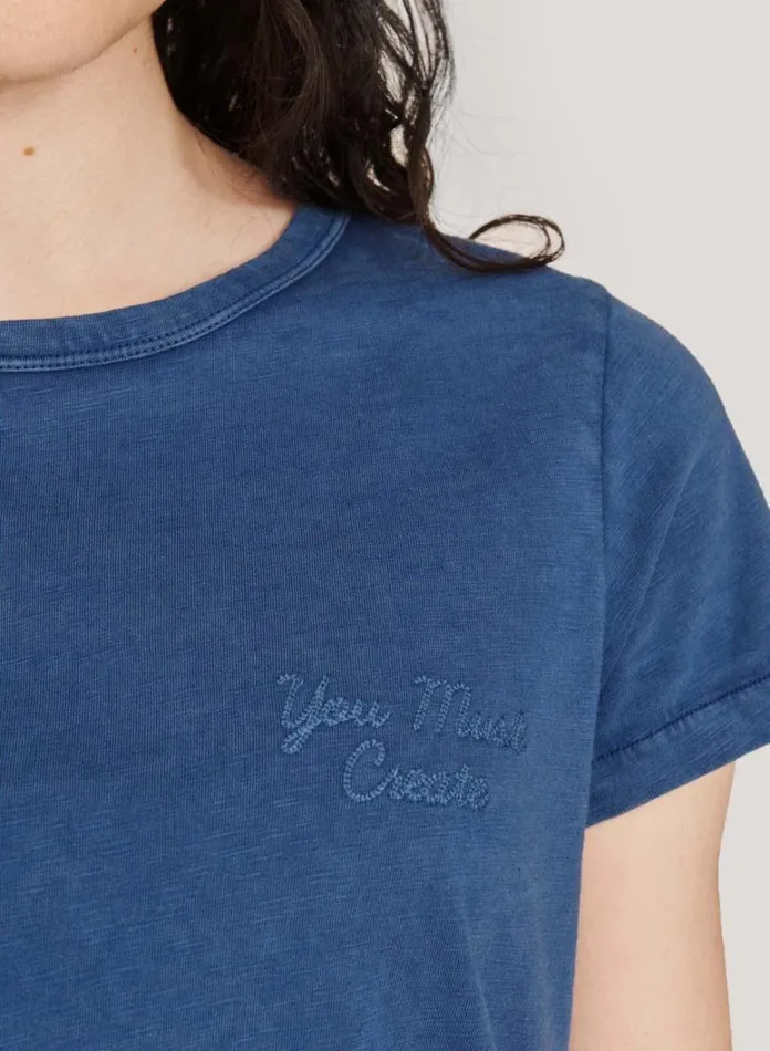 Womens TShirts YMC Day T Shirt Blue