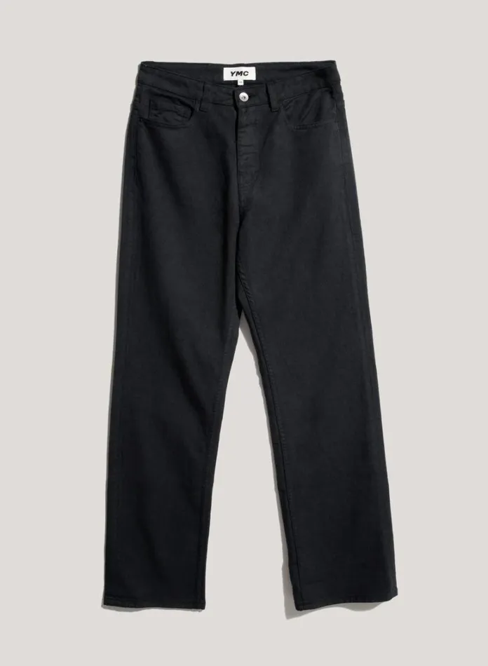 Womens Trousers YMC Patti Cotton Twill Jeans Black