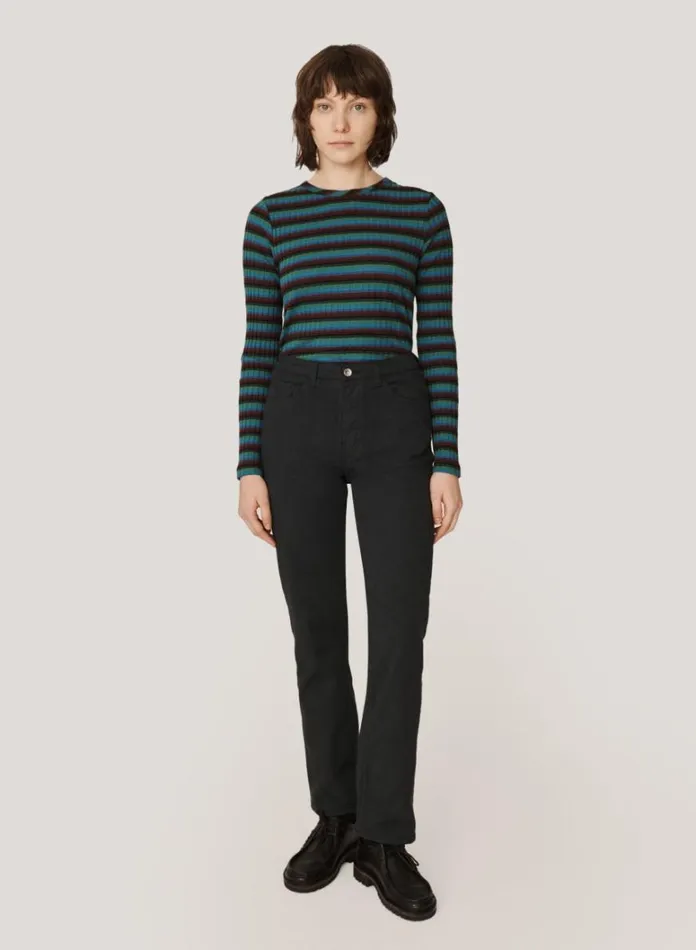 Womens Trousers YMC Patti Cotton Twill Jeans Black