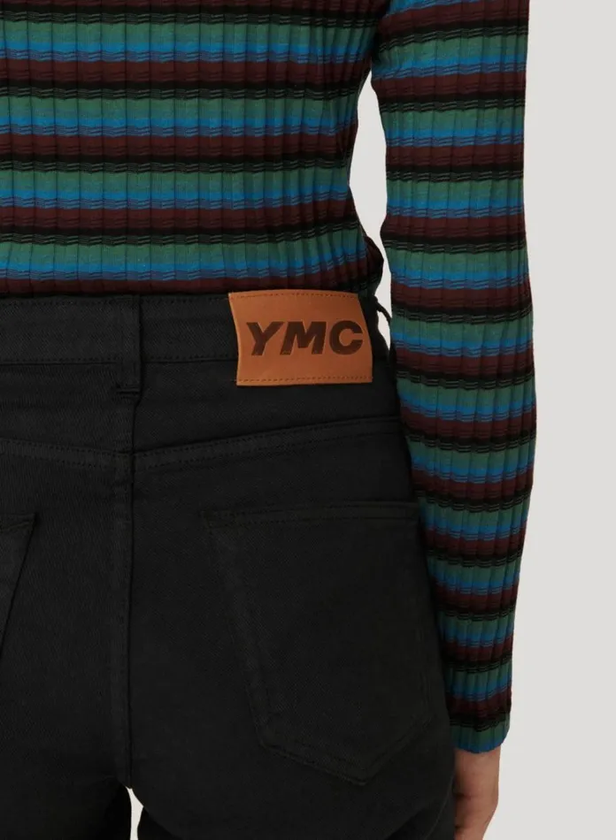 Womens Trousers YMC Patti Cotton Twill Jeans Black