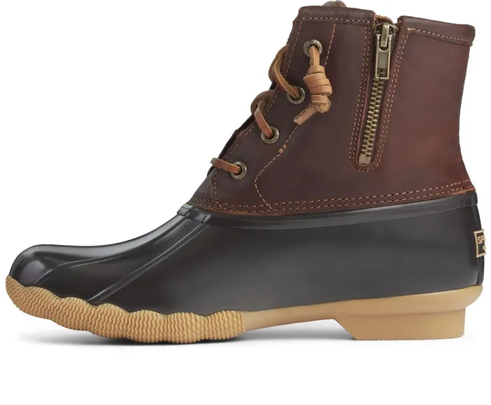Women Saltwater Duck Boot Tan Dark Brown Sperry Boots Women Saltwater Duck Boot Tan Dark Brown Sperry Boots