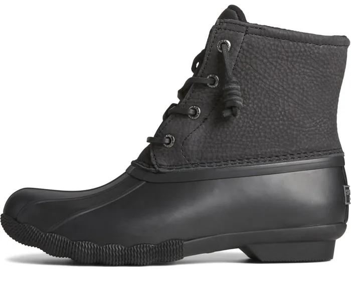 Women Saltwater Mainsail Leather Duck Boot Black Sperry Boots Women Saltwater Mainsail Leather Duck Boot Black Sperry Boots