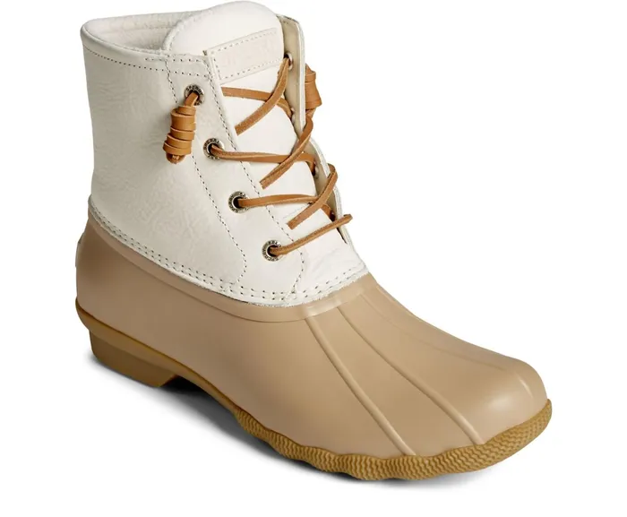 Women Saltwater Mainsail Leather Duck Boot Cream Sperry Rain and Duck Boots Women Saltwater Mainsail Leather Duck Boot Cream Sperry Rain and Duck Boots