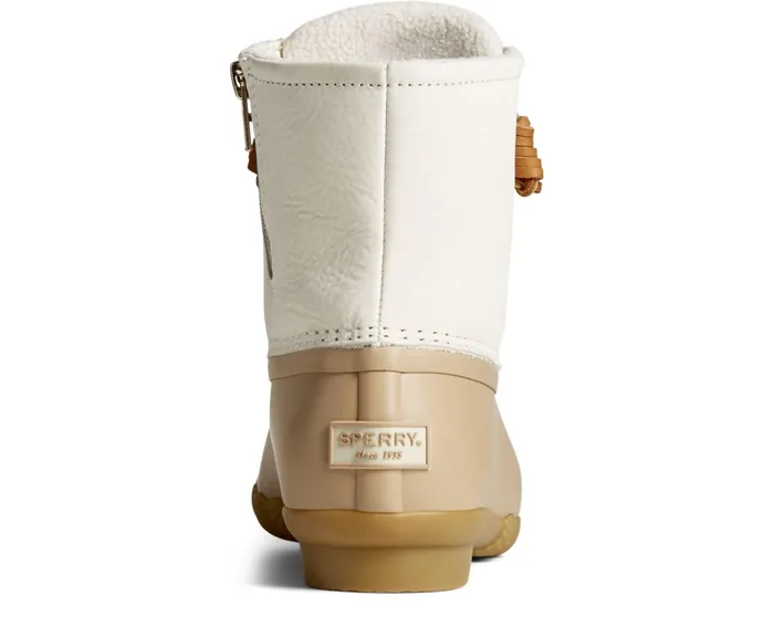 Women Saltwater Mainsail Leather Duck Boot Cream Sperry Rain and Duck Boots Women Saltwater Mainsail Leather Duck Boot Cream Sperry Rain and Duck Boots
