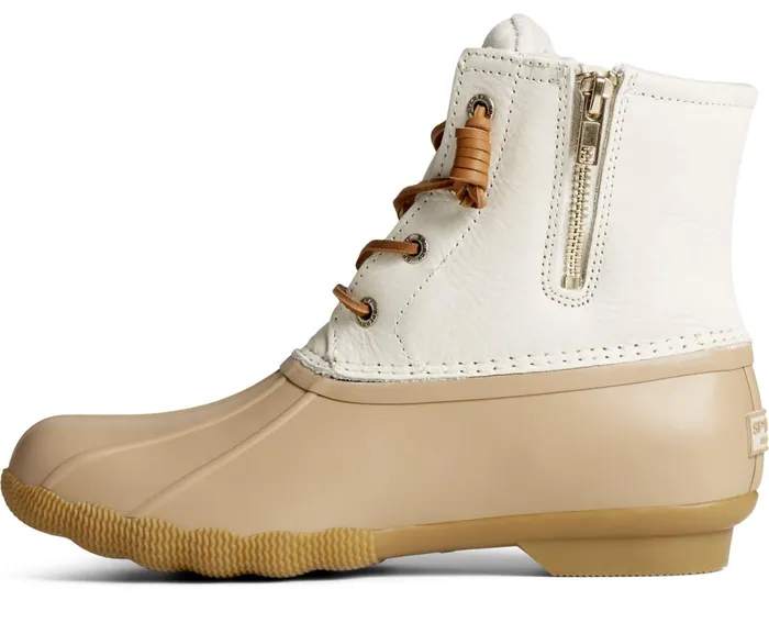 Women Saltwater Mainsail Leather Duck Boot Cream Sperry Rain and Duck Boots Women Saltwater Mainsail Leather Duck Boot Cream Sperry Rain and Duck Boots
