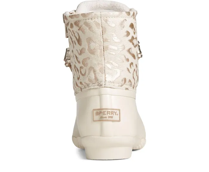 Women Saltwater Metallic Jacquard Duck Boot Ivory Sperry Boots Women Saltwater Metallic Jacquard Duck Boot Ivory Sperry Boots