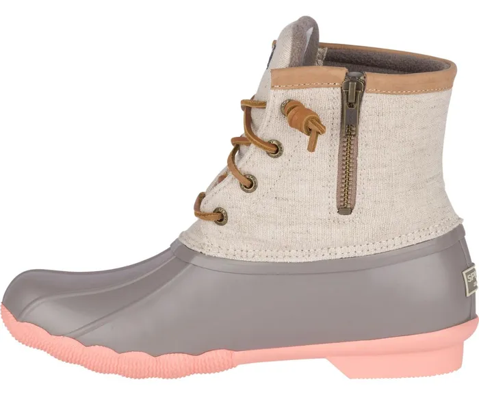 Women Saltwater Pop Outsole Duck Boot LinenRose Sperry Boots Women Saltwater Pop Outsole Duck Boot LinenRose Sperry Boots
