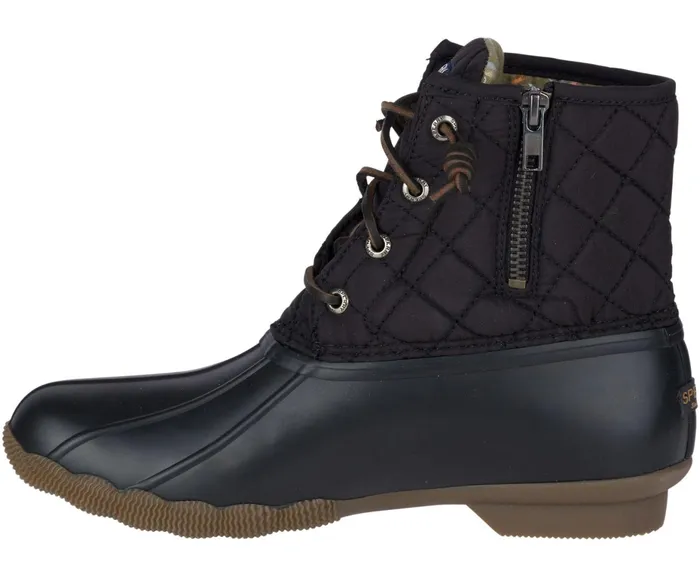 Women Saltwater Quilted Duck Boot Black Sperry Boots Women Saltwater Quilted Duck Boot Black Sperry Boots