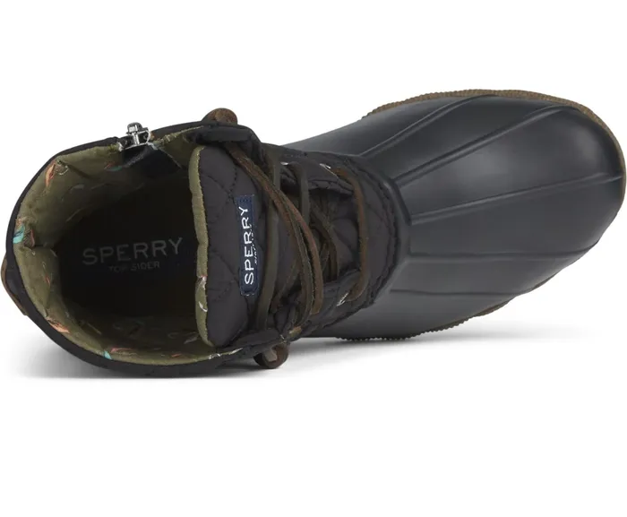 Women Saltwater Quilted Duck Boot Black Sperry Boots Women Saltwater Quilted Duck Boot Black Sperry Boots