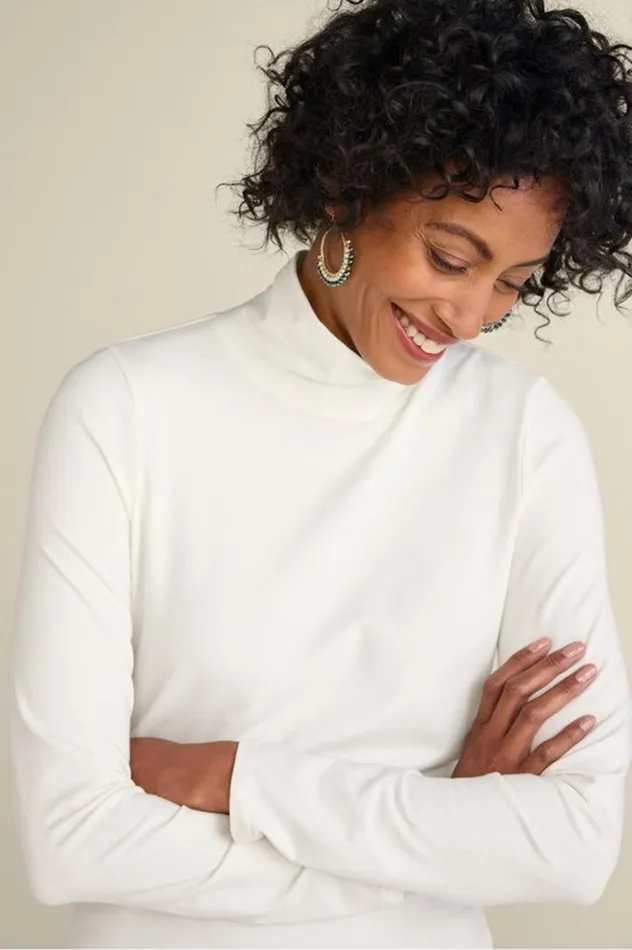 Women Sandie Knit Turtleneck Rosebud Soft Surroundings Tops Women Sandie Knit Turtleneck Rosebud Soft Surroundings Tops
