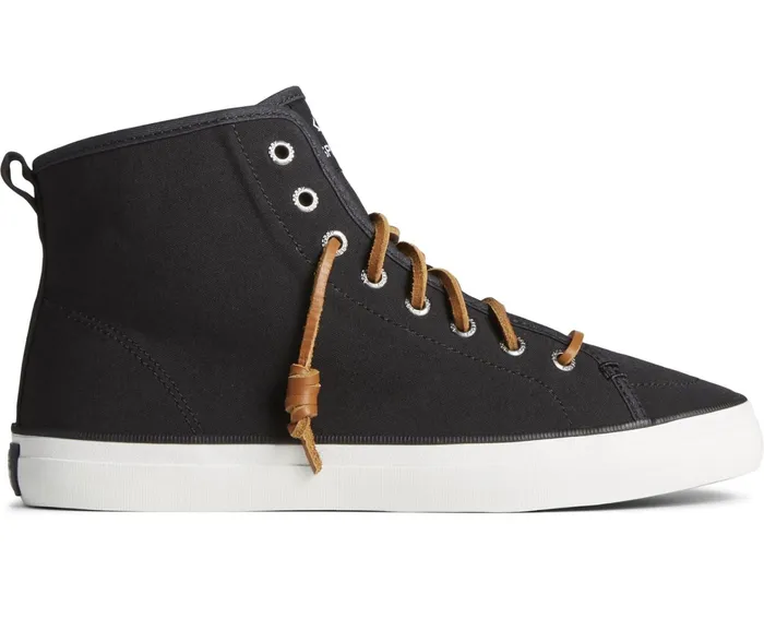 Women SeaCycled Crest High Top Sneaker Black Sperry Sneakers