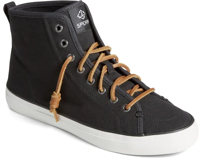 Women SeaCycled Crest High Top Sneaker Black Sperry Sneakers Women SeaCycled Crest High Top Sneaker Black Sperry Sneakers