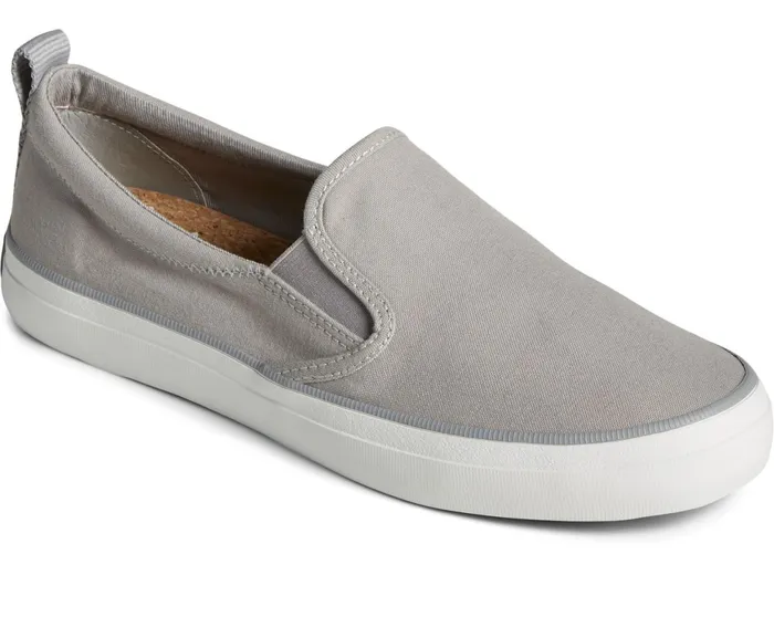 Women SeaCycled Crest Twin Gore Canvas Sneaker Grey Sperry Sneakers Women SeaCycled Crest Twin Gore Canvas Sneaker Grey Sperry Sneakers
