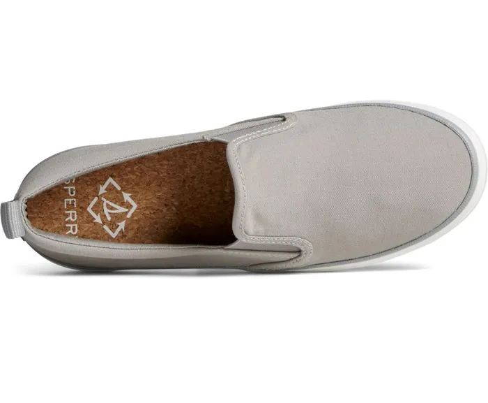 Women SeaCycled Crest Twin Gore Canvas Sneaker Grey Sperry Sneakers Women SeaCycled Crest Twin Gore Canvas Sneaker Grey Sperry Sneakers