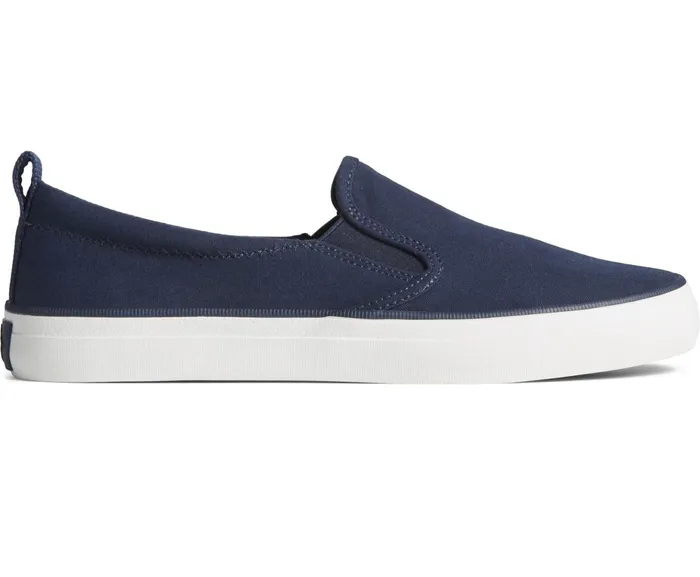 Women SeaCycled Crest Twin Gore Canvas Sneaker Navy Sperry Sneakers