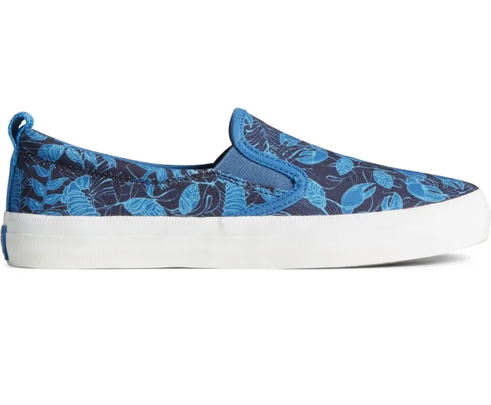 Women SeaCycled Crest Twin Gore Resort Sneaker Print Blue Sperry Sneakers