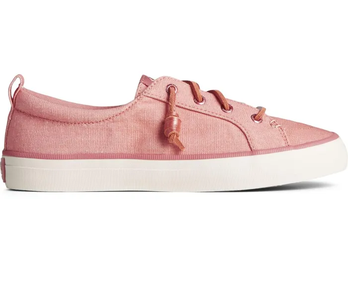 Women SeaCycled Crest Vibe Shimmer Sneaker Dark Pink Sperry Sneakers