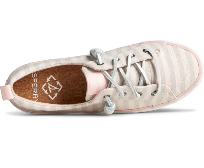 Women SeaCycled Crest Vibe Striped Textile Sneaker Grey Sperry Sneakers Women SeaCycled Crest Vibe Striped Textile Sneaker Grey Sperry Sneakers