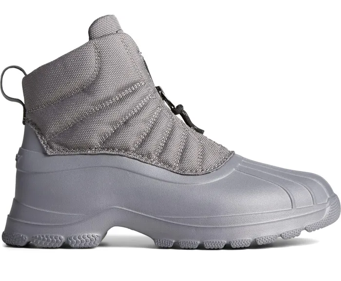 Women SeaCycled Duck Float Zip Up Boot Grey Sperry Rain and Duck Boots
