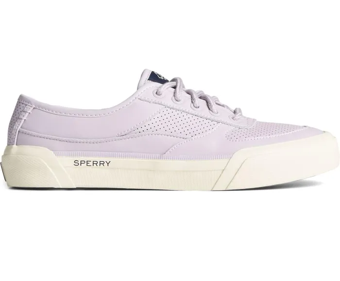 Women SeaCycled Soletide Leather Sneaker Lilac Sperry Sneakers