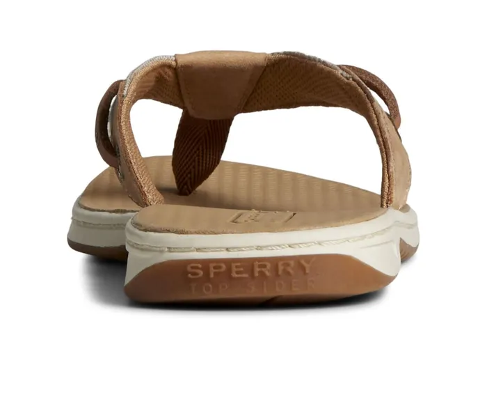 Women Seafish Chambray Striped Sandals Tan Sperry Sandals Women Seafish Chambray Striped Sandals Tan Sperry Sandals