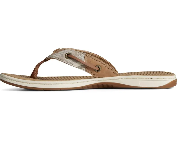 Women Seafish Chambray Striped Sandals Tan Sperry Sandals Women Seafish Chambray Striped Sandals Tan Sperry Sandals