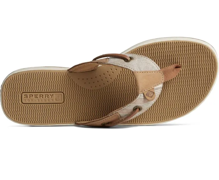 Women Seafish Chambray Striped Sandals Tan Sperry Sandals Women Seafish Chambray Striped Sandals Tan Sperry Sandals